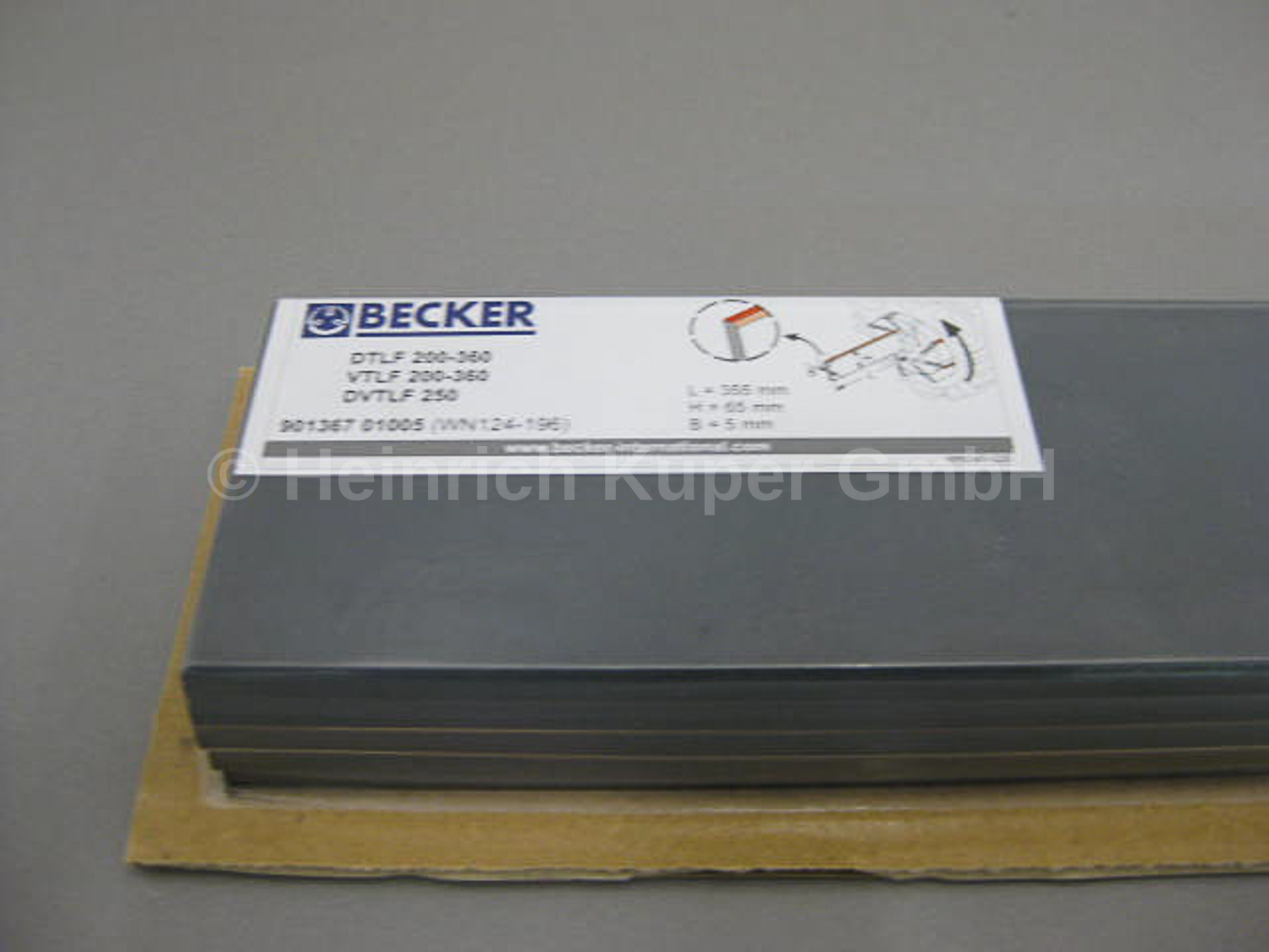 Schieber Satz VTLF 250 M3/H Biesse   6414A0003 90136701005 Weeke Becker Vakuumpumpe