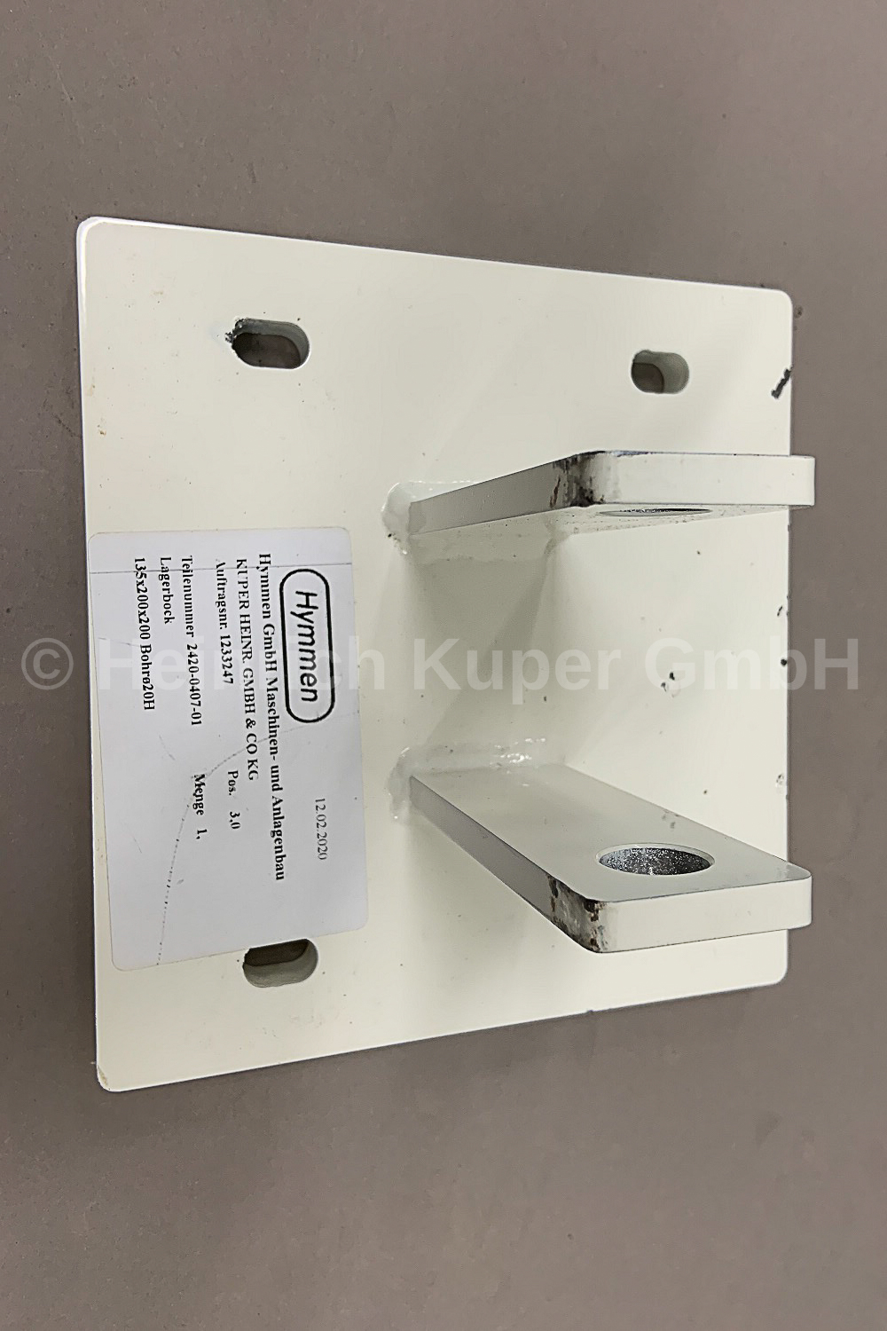 Lagerblock 2420-0407-01 135 x 200 x 200 Bohr ø20H7 Heesemann