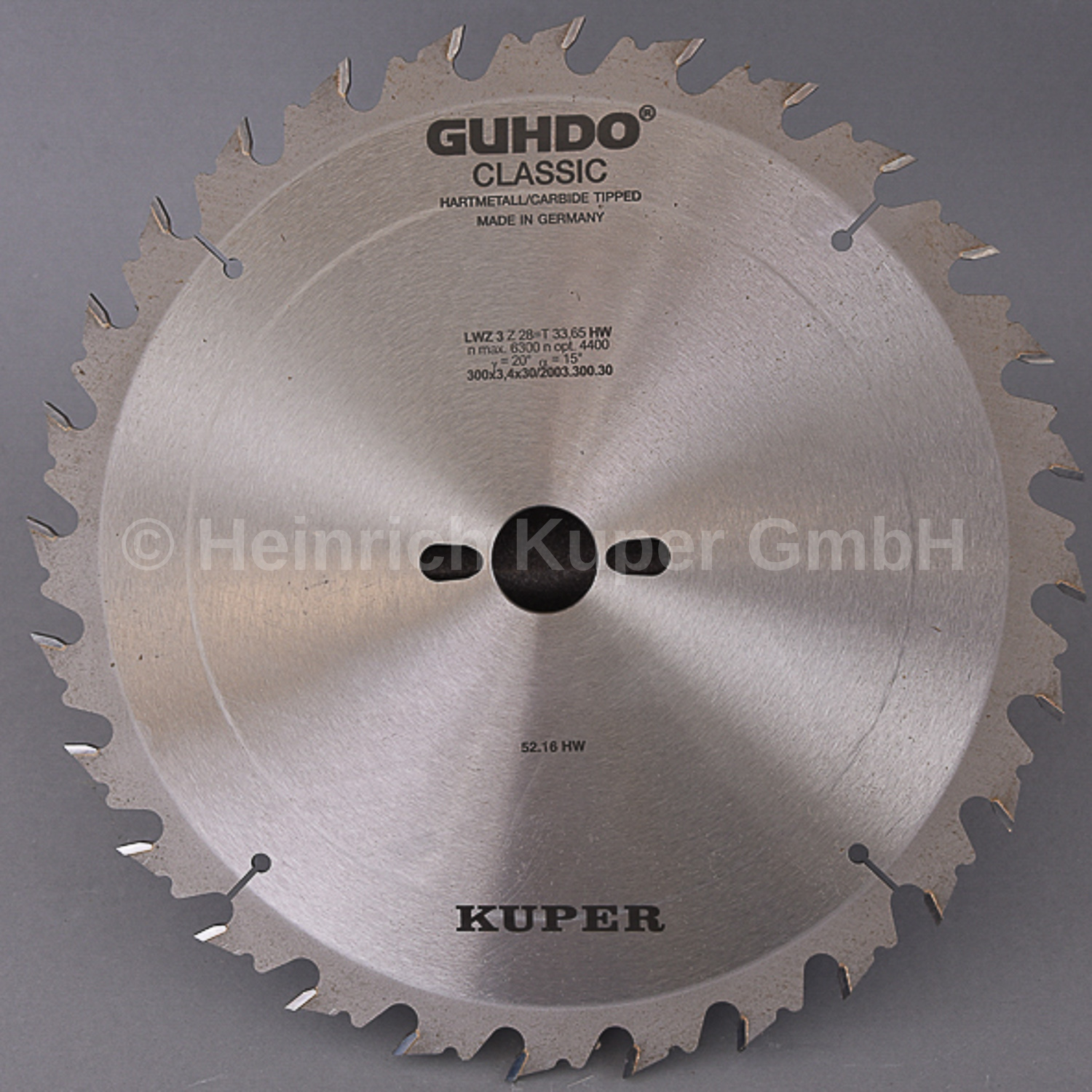 HW-Kreissägeblatt 300X3,4X30mm   Z=28W  LWZ3 2003.300.30 Hartmetall bestückt, Wechselzahn mit Abweiser, Einsatz auf Tisch- und Formatkreissägen, für Längs- und Querschnitte in Massivholz