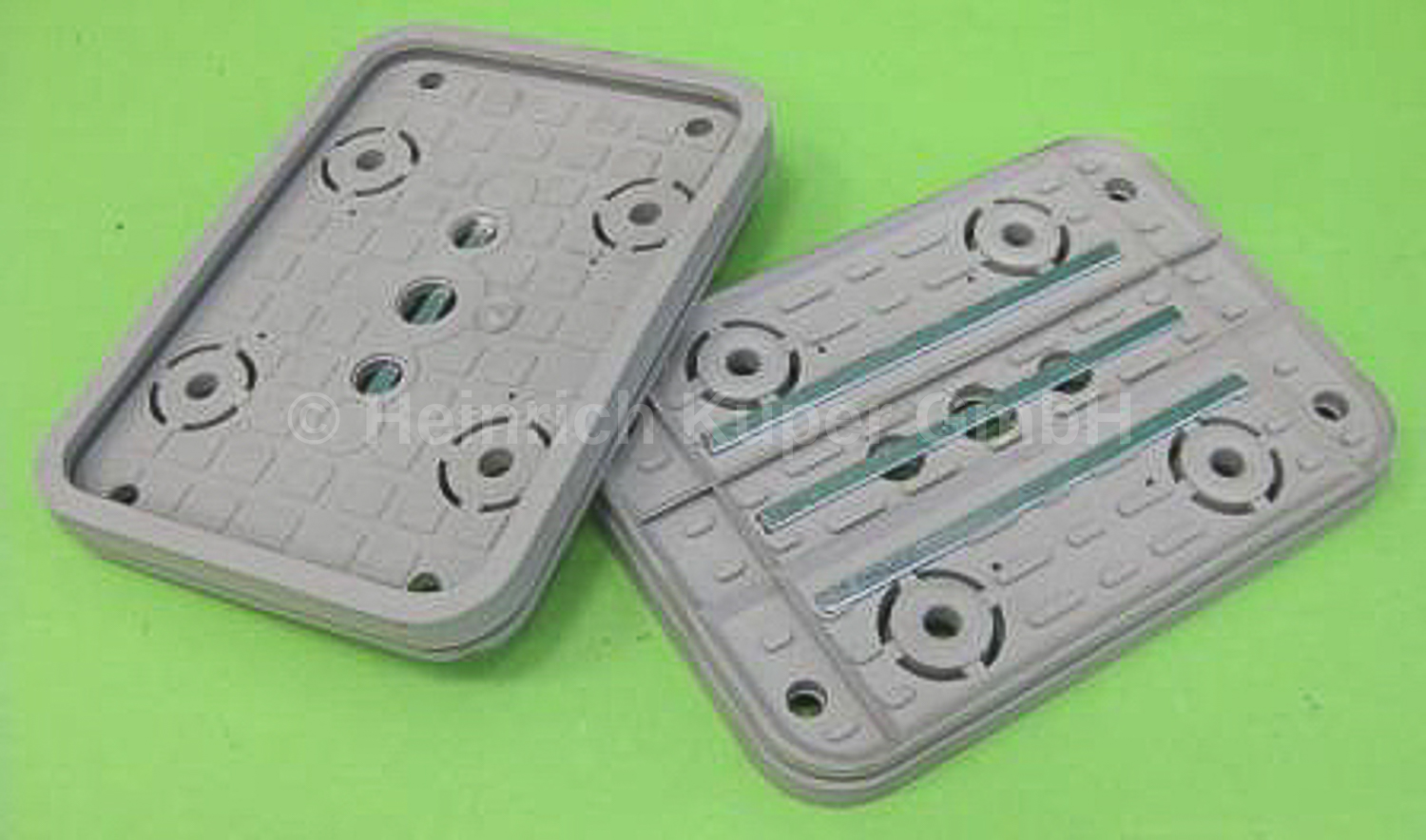 Saugplatte 160x114 unten kpl. Weeke mit Metalleinleger 4-011-11-0340
