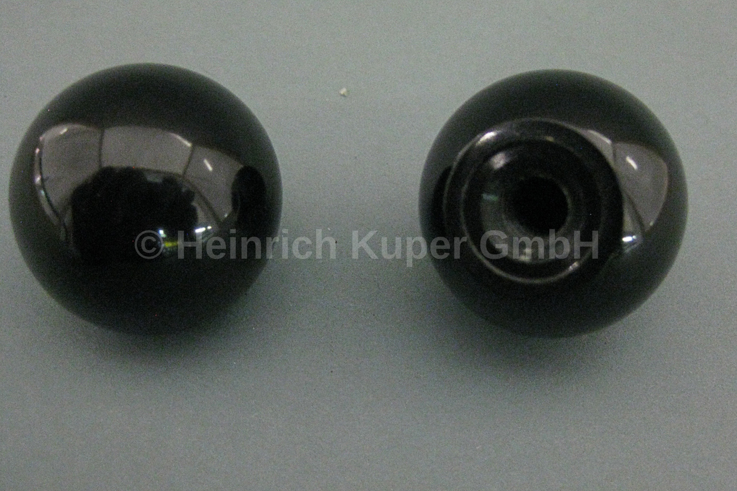 Kugelknopf M6, DIN 319, Durchmesser 25 mm, Bakelit, schwarz, Ausführung C Kugelgriff