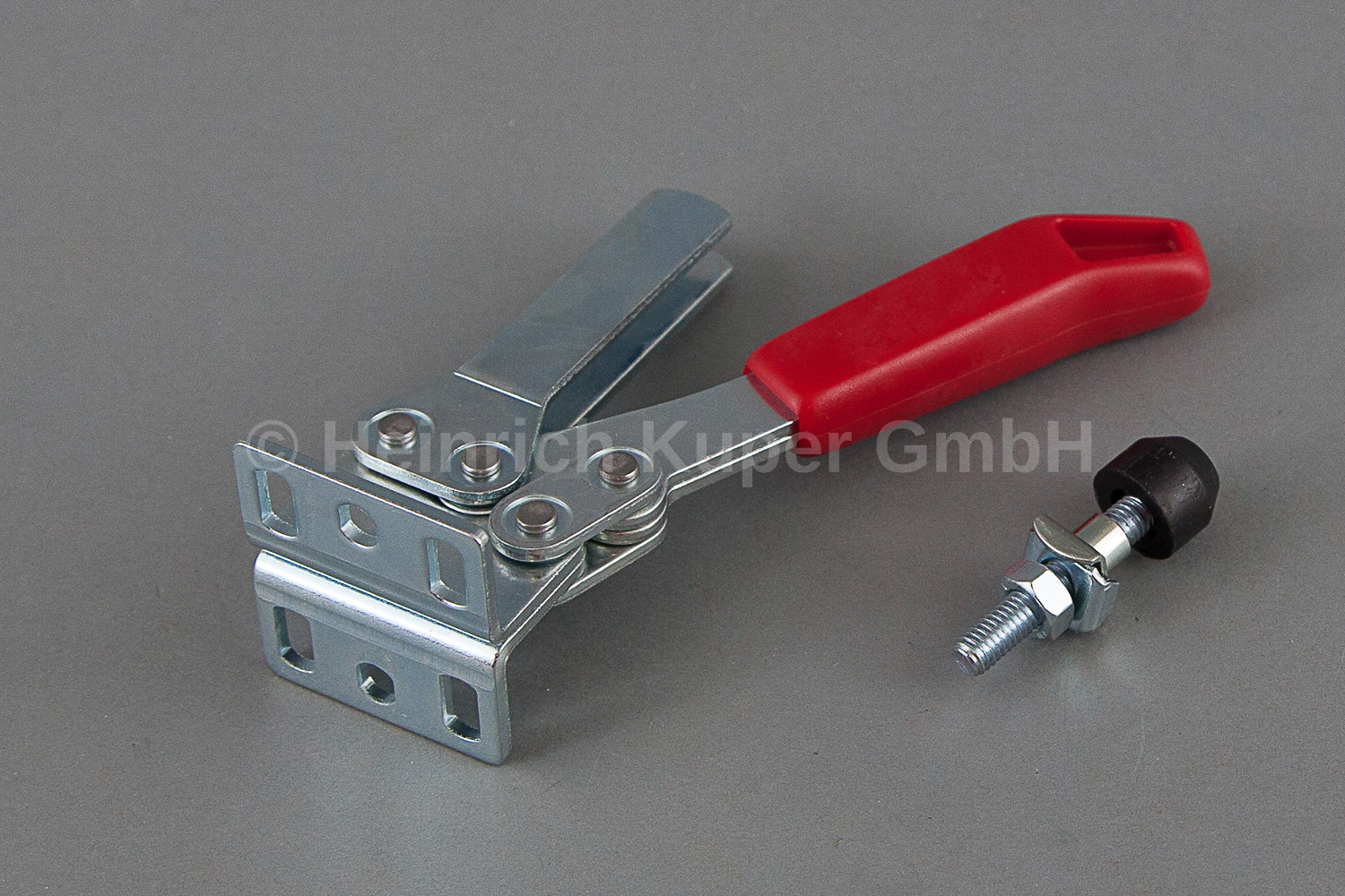 AMF - Schnellspanner  6830/2 Waagerecht, mit offenem Haltearm und waagerechtem Fuß max. Haltekraft: 1,2kN