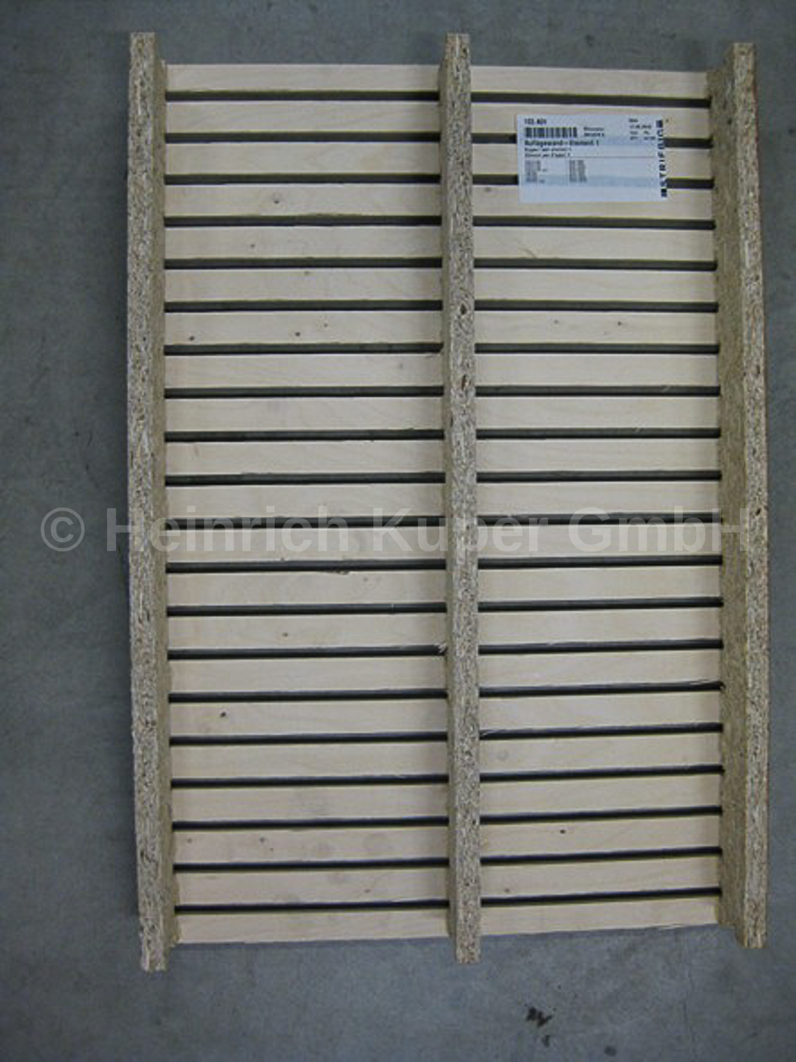 Auflagewand-Element 1  576 x 397mm Striebig 103.401