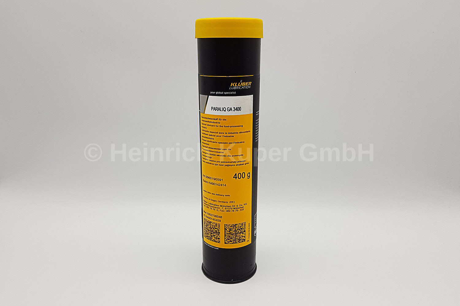 Schmierfett Paraliq GA 3400 370g Kartusche - Abbildung ähnlich -