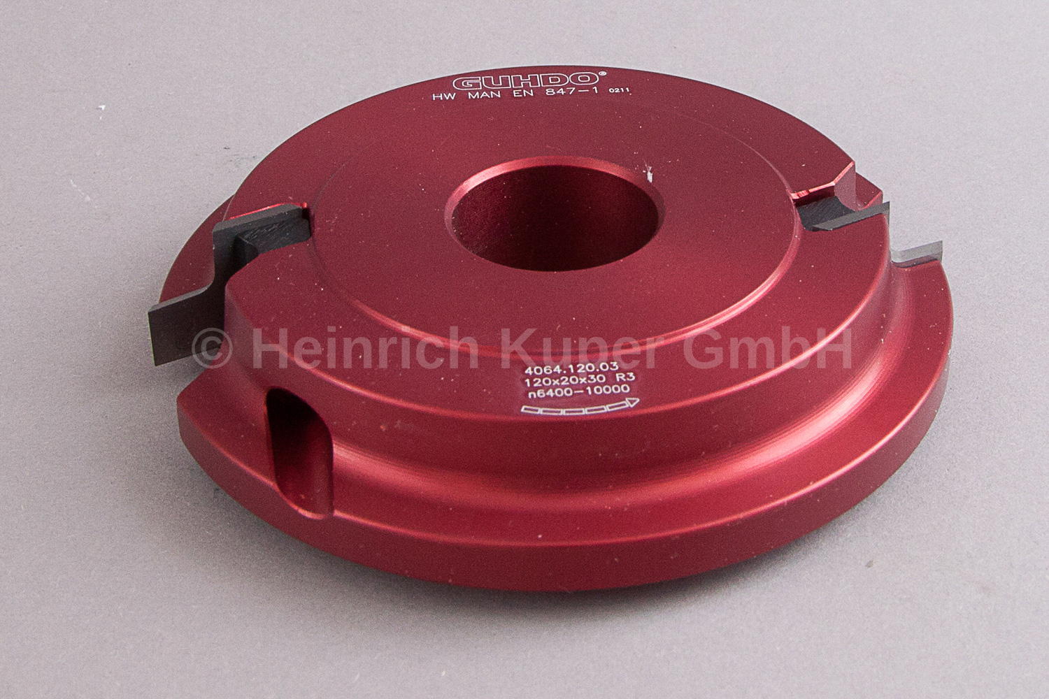 GUHDO HW WPL.-Abrundfräser Z2 120 x 20 x 30 mm R 3 Nr.4064.120.03