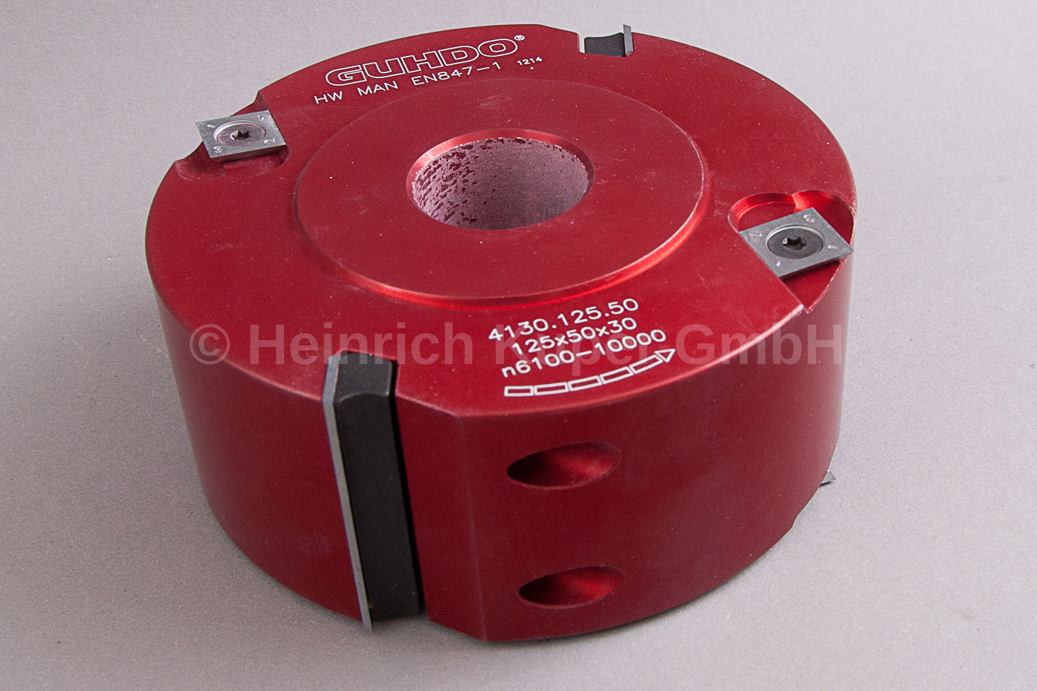 WPL-Falzmesserkopf GUHDO 125 X 50 X 30 MM  Z2+V4 LM-Ausführung / Handvorschub 4130.125.50