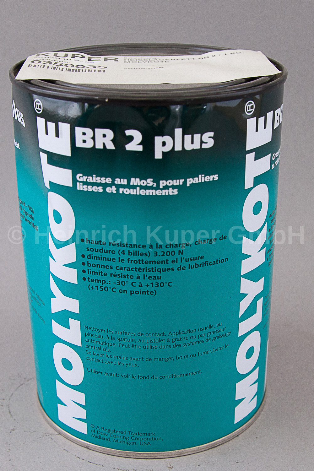 Heißlagerfett BR 2 Molykote 1 KG Dose
