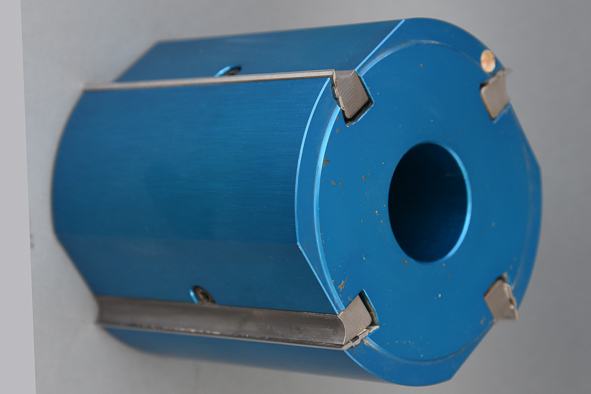 Hobelmesserkopf-Alu PLANNEX 125 x 130 x 40 mm, Z=4 + I=2+2 mit Fliehkraftspannung einschl. 4 HSS Wendemesser