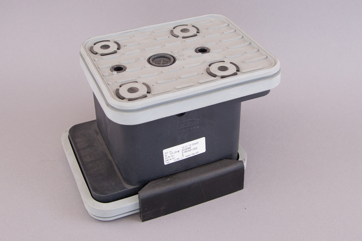 Blocksauger für 2-Kreis Konsole Schmalz Abmessung (LxB): 140 x 115 mm Höhe H: 100 mm VCBL-K2 140x115x100 10.01.12.00445