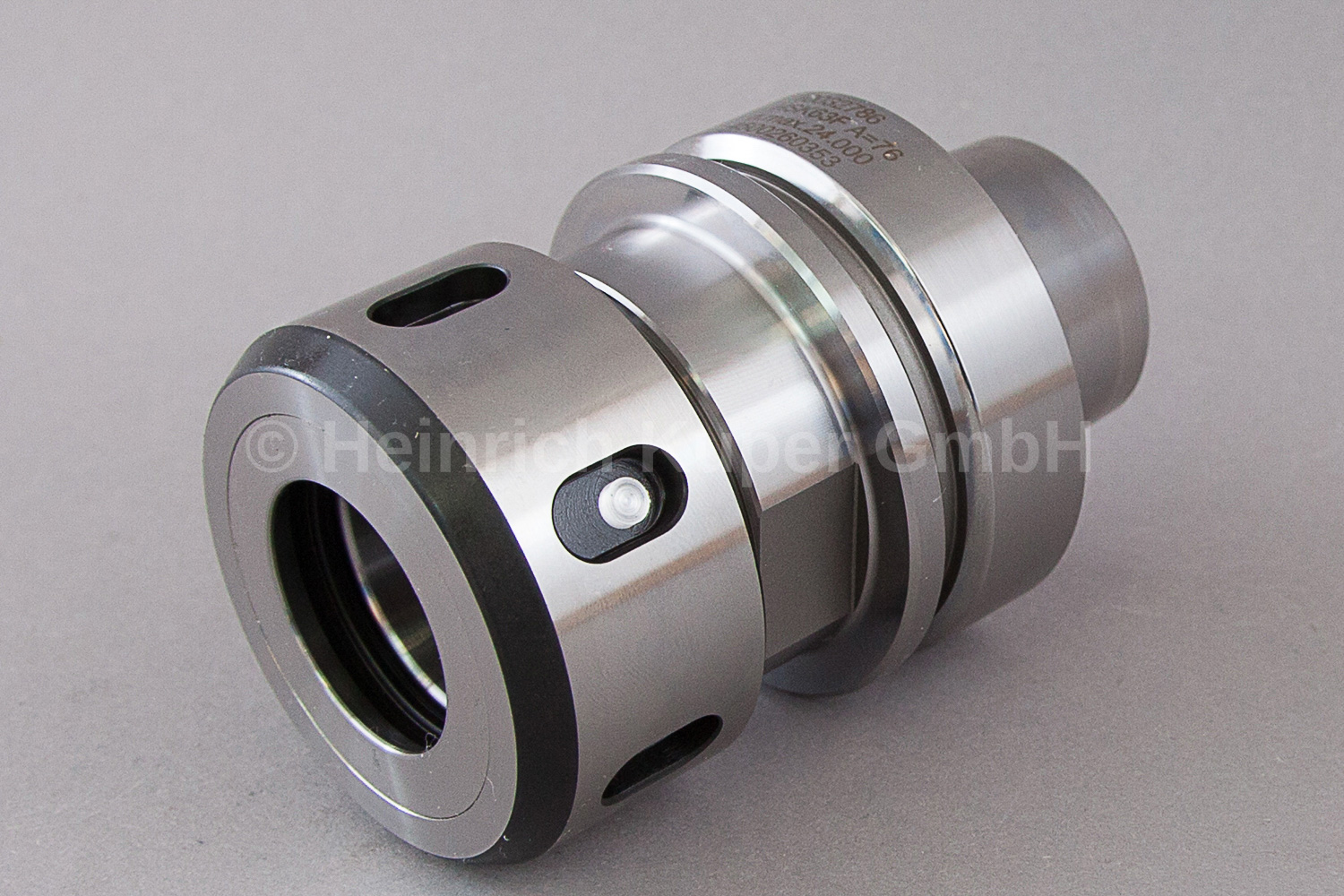 Spannfutter m. Hohlkegel HSK63F GL=105mm f. Spannzangen 6-25 mm A=76mm, Rechts/links für CNC