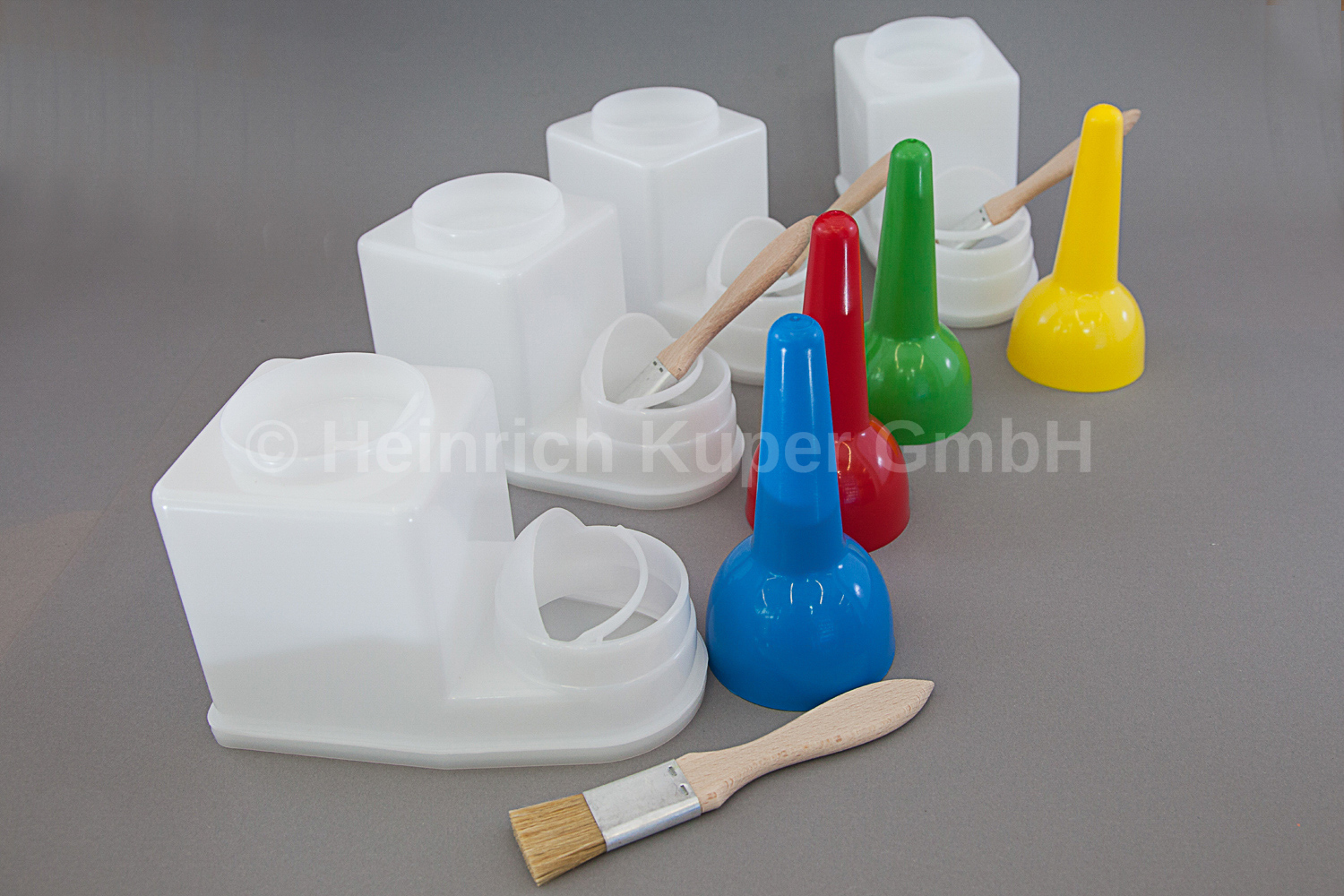 Leimsparbehälter TS-Boy 0,9 ltr., für Leime, Kleber und leichtverdunstbare Flüssigkeiten, einschl. Flachpinsel