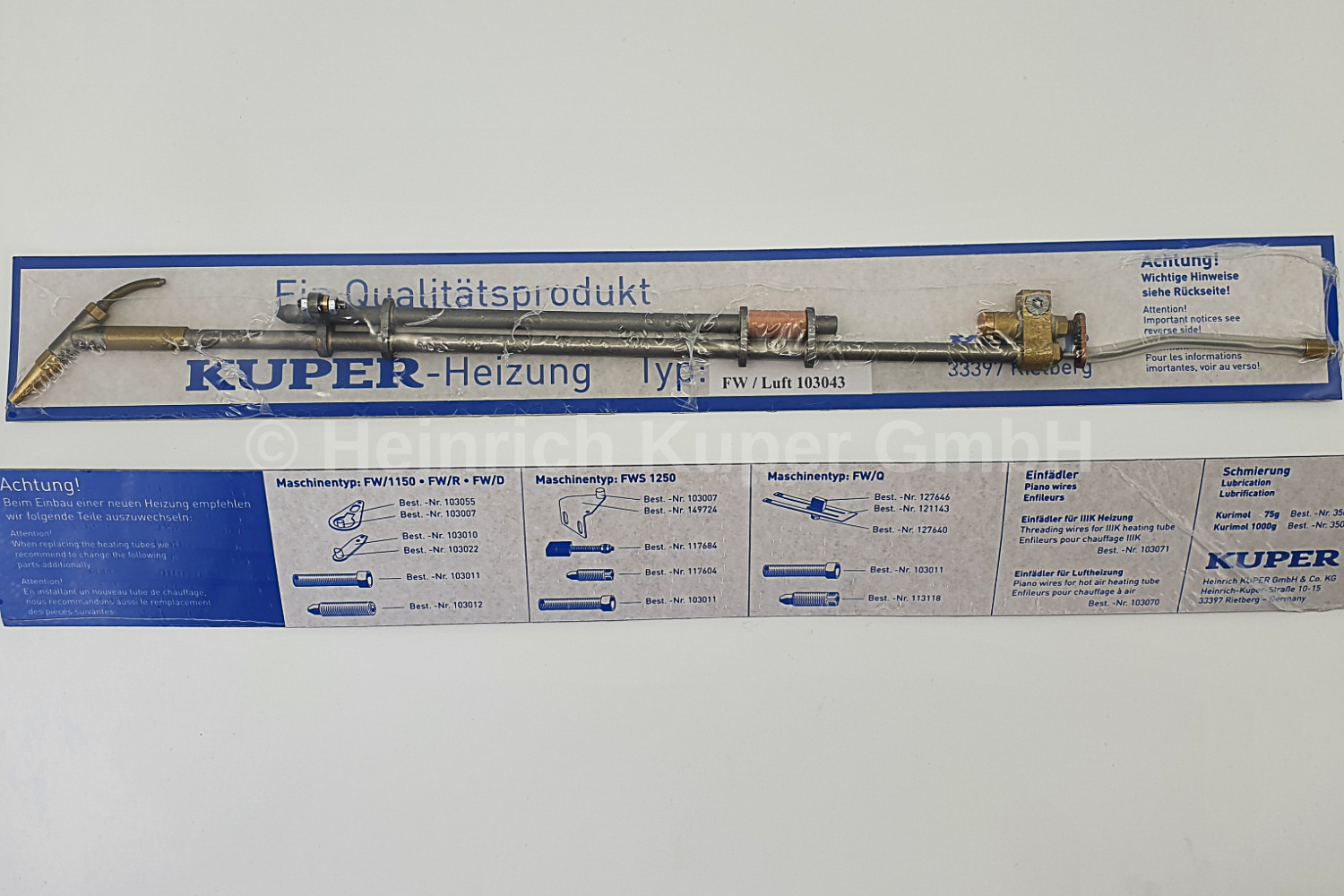 Luftheizung,kpl. FW-1150/1700