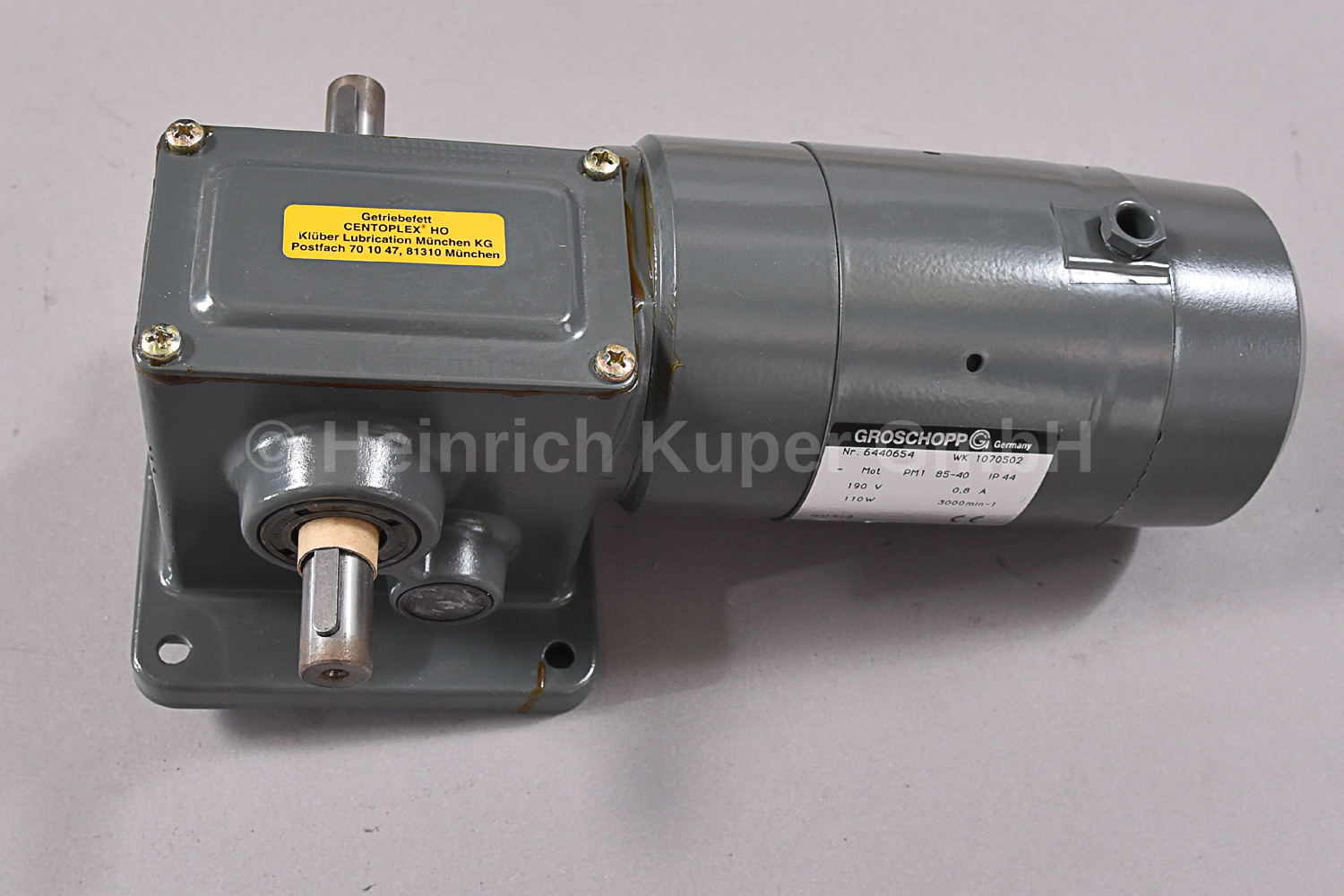 DC-Getriebemotor 0,095KW 190V 4-070-02-0081
