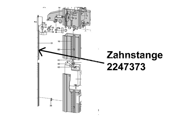Zahnstange geschweißt
101.189 Compakt