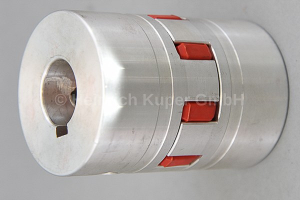 Kupplung Alu, L=77 mm Beidseitig 1 Bohrung:
22 mm mit 7 mm Nut VTLA95
SWT KUPER